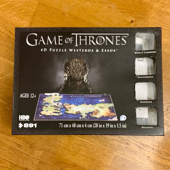 Game of Thrones 4D Westeros & Essos Map Puzzle - Picture 2 of 3